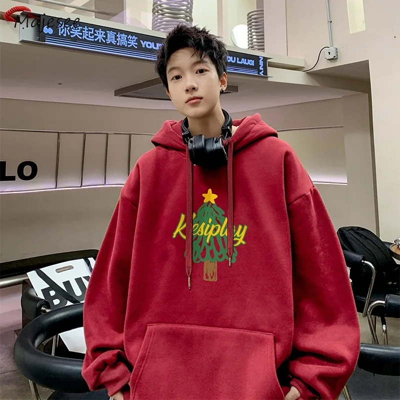 Hoodies Men Autumn Fashion European Style Printed All-match Loose Comfortable Plus-Velvet Red Soft Simple College Streetwear New
Hoodies Men Autumn Fashion European Style Printed All-match Loose Comfortable Plus-Velvet Red Soft Simple College Streetwear New