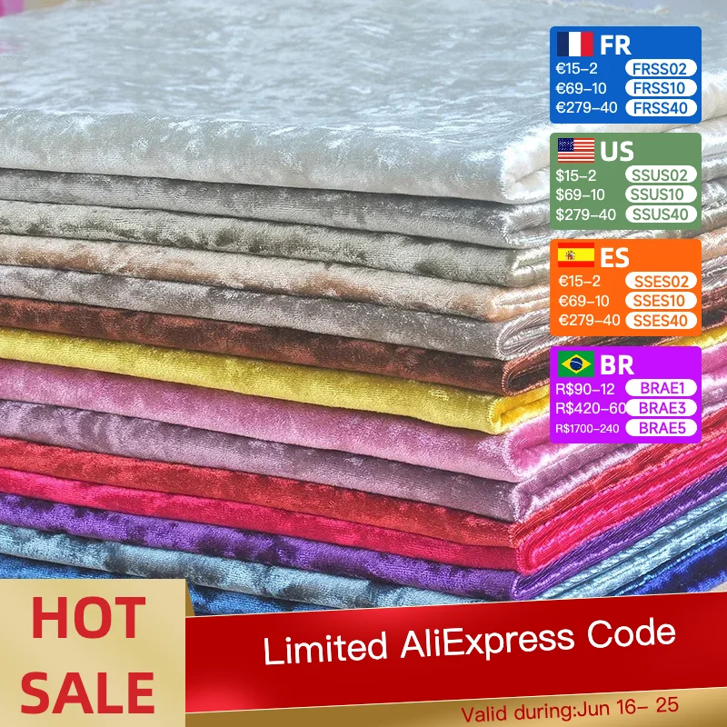 1M/2M/3M/5M Velvet fabric Diamond luster elastic Soft ice velvet fabric for Garment dress DIY Sewing Accessories by the Meter
1M/2M/3M/5M Velvet fabric Diamond luster elastic Soft ice velvet fabric for Garment dress DIY Sewing Accessories by the Meter
