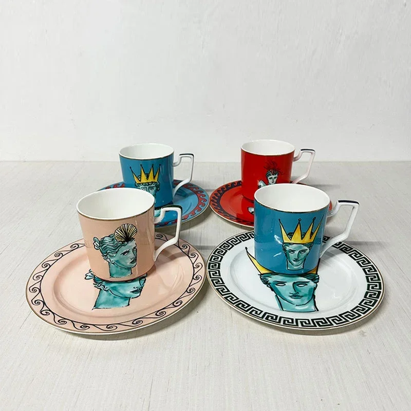 Creative Crown Man Avatar Ceramic Mug Plate Couple Gift Dessert Fruit Mug Dish Delicate Office Water Cup Home Decoration Modern
Creative Crown Man Avatar Ceramic Mug Plate Couple Gift Dessert Fruit Mug Dish Delicate Office Water Cup Home Decoration Modern