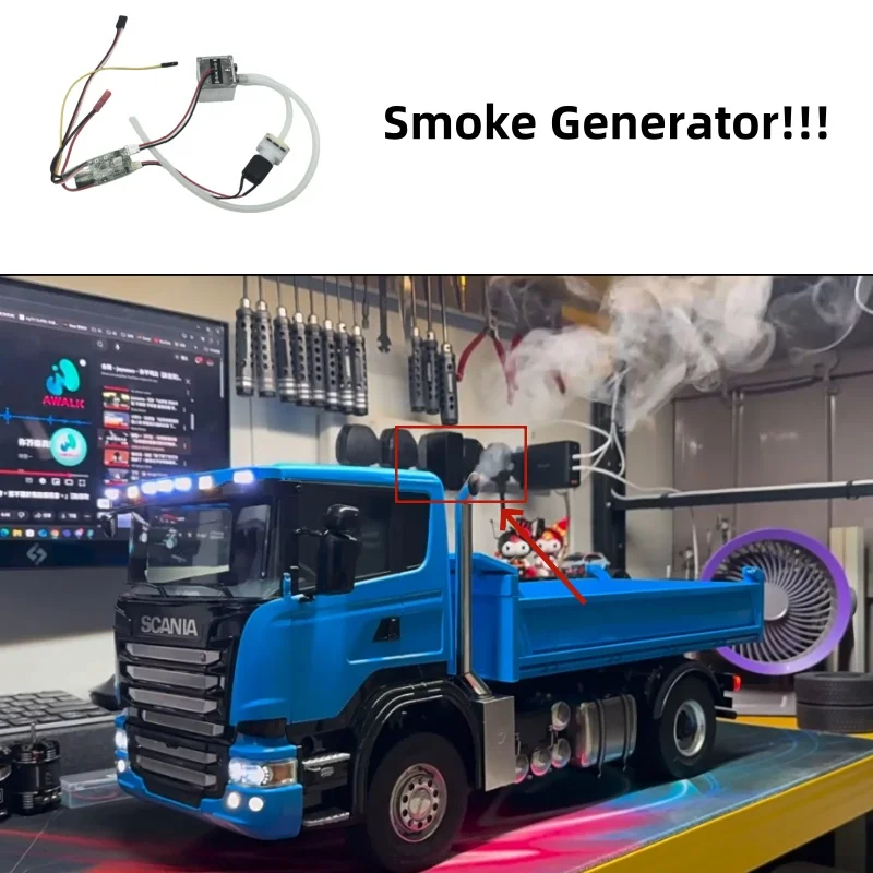Smoke Generator Machine for Tamiya 1/14 RC Truck Scania 770s High Quality Smoke Generator for 1/14 RC Excavator Upgrade Parts
Smoke Generator Machine for Tamiya 1/14 RC Truck Scania 770s High Quality Smoke Generator for 1/14 RC Excavator Upgrade Parts