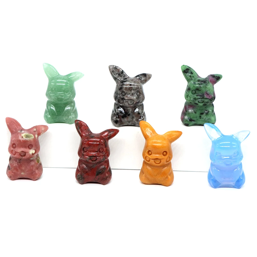 1.5" Cute Cartoon Fantastic Animal Statue Reiki Healing Crystal Quartz Carved Gemstone Figurine Crafts Home Decoration Kids Gift
1.5" Cute Cartoon Fantastic Animal Statue Reiki Healing Crystal Quartz Carved Gemstone Figurine Crafts Home Decoration Kids Gift