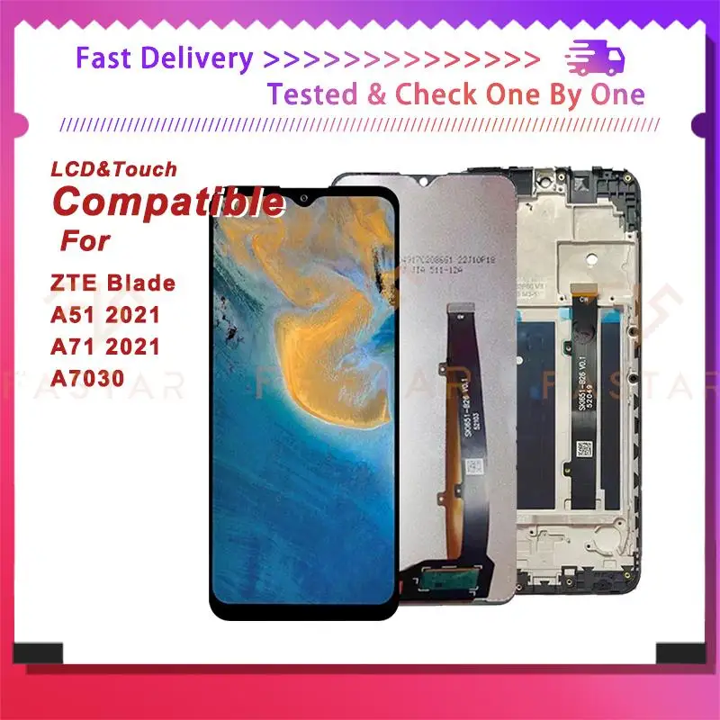 ЖК-дисплей A7030 6,52 "для ZTE Blade A51, ЖК-дисплей A71 2021, сенсорный дигитайзер в сборе, сменный экран A7030, ЖК-дисплей ZTE A51, A71, ЖК-дисплей
ЖК-дисплей A7030 6,52 "для ZTE Blade A51, ЖК-дисплей A71 2021, сенсорный дигитайзер в сборе, сменный экран A7030, ЖК-дисплей ZTE A51, A71, ЖК-дисплей