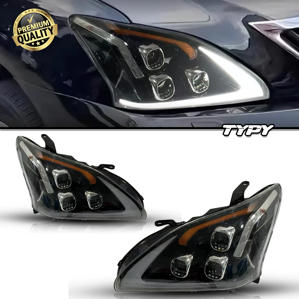 Автомобильные фары для Lexus RX 2003-2009, обновление, модифицированная для новой светодиодной фары с динамическим указателем поворота DRL
Автомобильные фары для Lexus RX 2003-2009, обновление, модифицированная для новой светодиодной фары с динамическим указателем поворота DRL