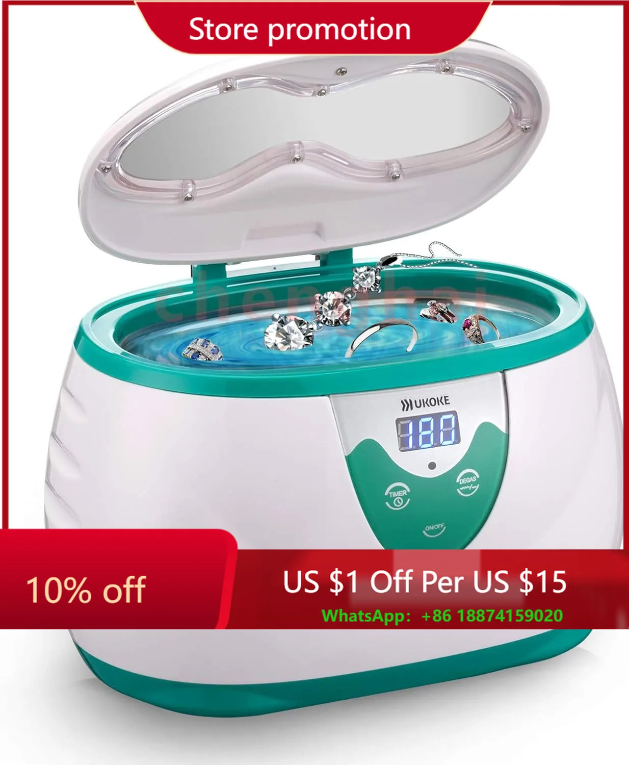 New ultrasonic cleaning machine with multifunctional high-frequency vibration and portable design 3800S
New ultrasonic cleaning machine with multifunctional high-frequency vibration and portable design 3800S