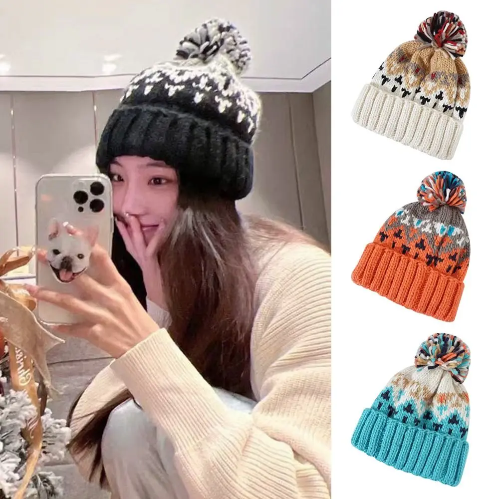 Fashion Warm Winter Hat Ear Protection Elastic Knitted Cap Thickened Casual Pompoms Hat Outdoor
Fashion Warm Winter Hat Ear Protection Elastic Knitted Cap Thickened Casual Pompoms Hat Outdoor