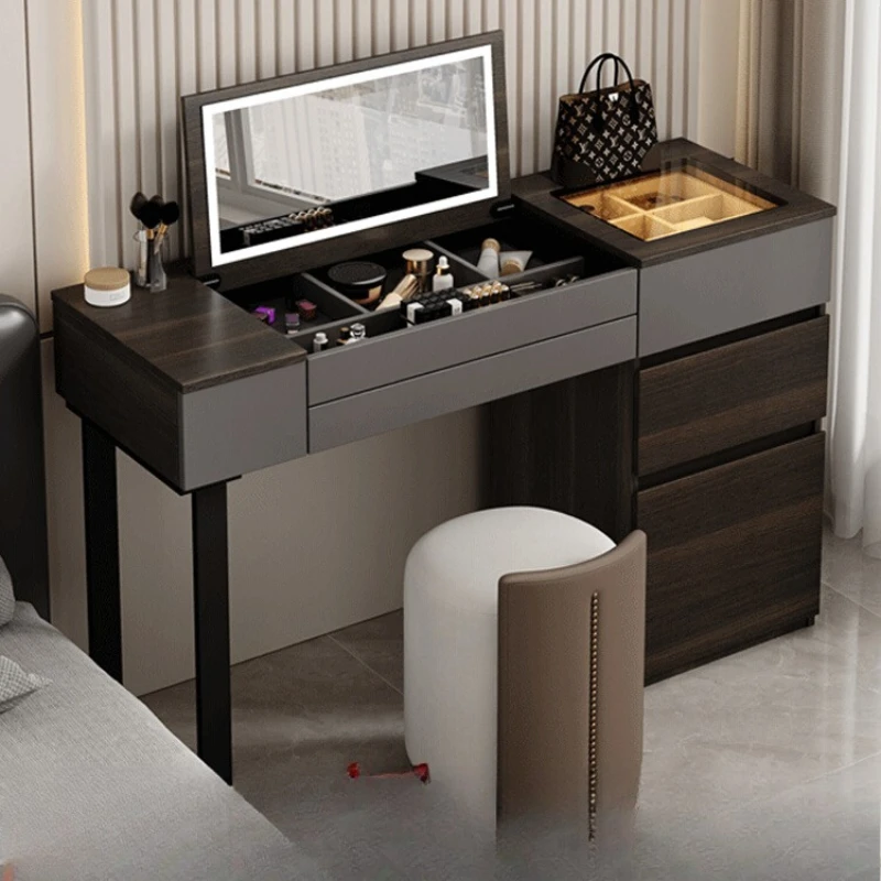 Italian minimalist flip dresser storage cabinet integrated bedroom light luxury high-end solid wood makeup table
Italian minimalist flip dresser storage cabinet integrated bedroom light luxury high-end solid wood makeup table