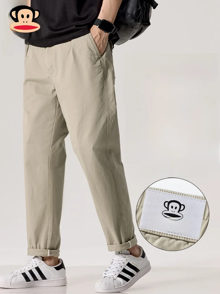 Мужские повседневные брюки Paul Frank American Style, свободные, прямого кроя, из хлопка, осенние, новые, укороченные, для активного отдыха, молодежные, модные
Мужские повседневные брюки Paul Frank American Style, свободные, прямого кроя, из хлопка, осенние, новые, укороченные, для активного отдыха, молодежные, модные