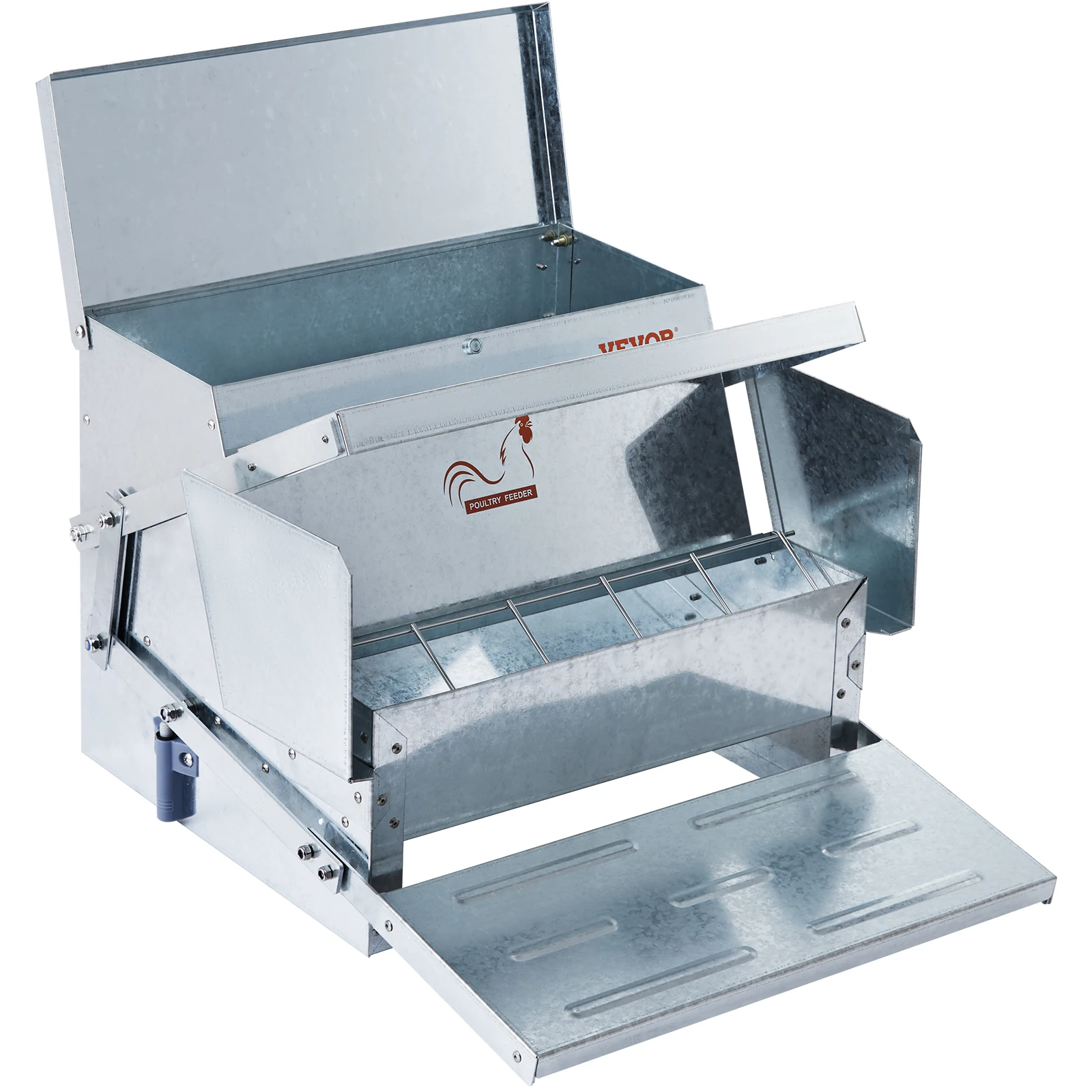 VEVOR Automatic Chicken Feeder 25 lbs Capacity Feeds 10 Chickens up to 11 Days Galvanized Steel Poultry Feeder
VEVOR Automatic Chicken Feeder 25 lbs Capacity Feeds 10 Chickens up to 11 Days Galvanized Steel Poultry Feeder