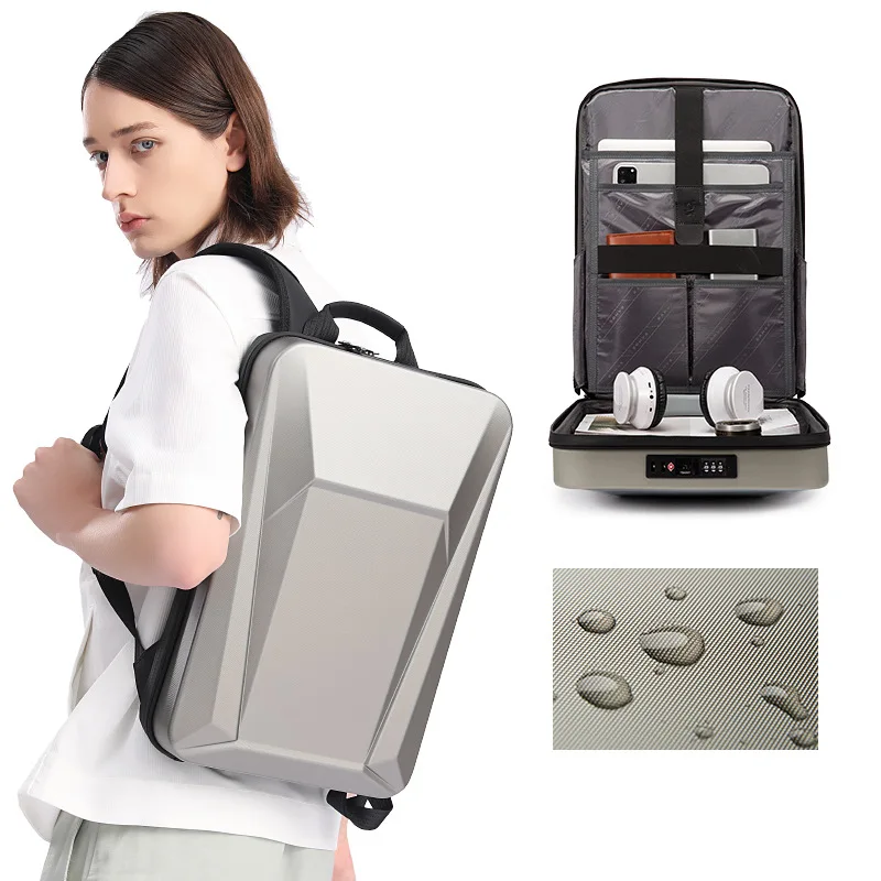 New laptop double shoulder hard shell e-sports backpack men's business technology sense
New laptop double shoulder hard shell e-sports backpack men's business technology sense