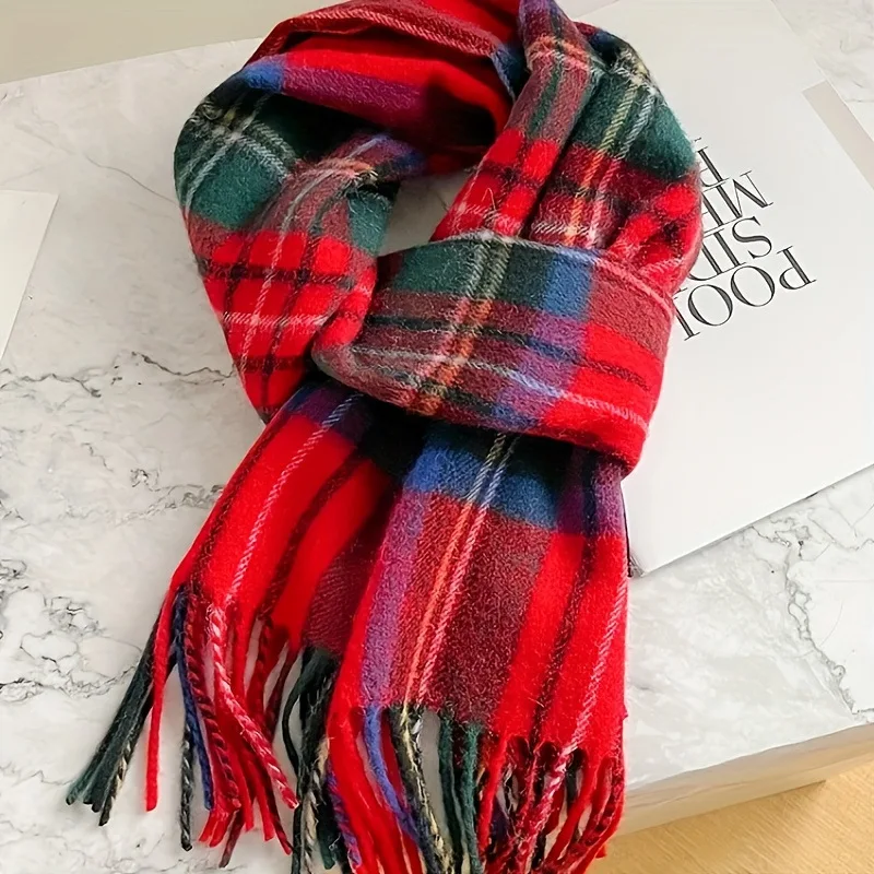 New Women's Wool Plaid Scarf for Winter, Student Unisex Warm Couple Neckwear with High-End Feel, Birthday Gift
New Women's Wool Plaid Scarf for Winter, Student Unisex Warm Couple Neckwear with High-End Feel, Birthday Gift
