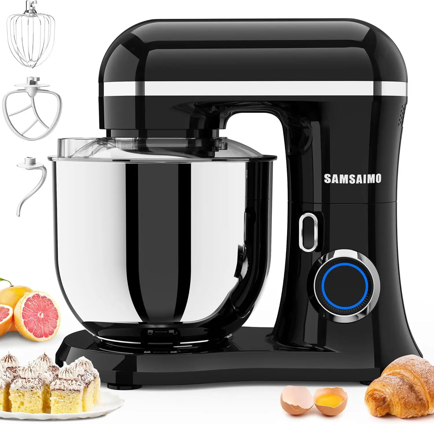 3 IN 1 Electric Stand Mixer 10 Speed With Pulse Button Attachments include 6 5QT Bowl Dough Hook Beater Whisk for Most Home
3 IN 1 Electric Stand Mixer 10 Speed With Pulse Button Attachments include 6 5QT Bowl Dough Hook Beater Whisk for Most Home