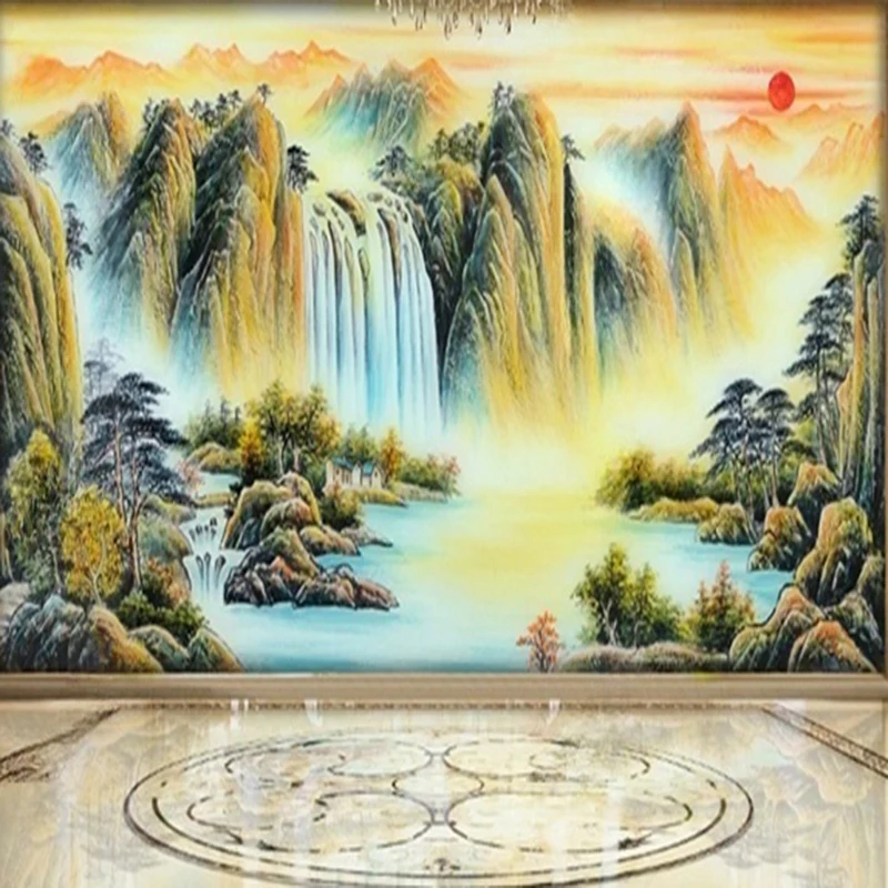 MU8126 Mural Wallpaper 3D Hand-painted Oil Painting Landscape Abstract Chinese Style Wall Painting Living Room Bedroom Home Deco
MU8126 Mural Wallpaper 3D Hand-painted Oil Painting Landscape Abstract Chinese Style Wall Painting Living Room Bedroom Home Deco