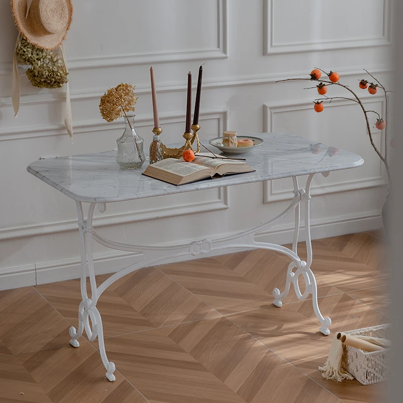 Marble dining table, rectangular retro living room, household coffee table, garden, courtyard, outdoor
Marble dining table, rectangular retro living room, household coffee table, garden, courtyard, outdoor