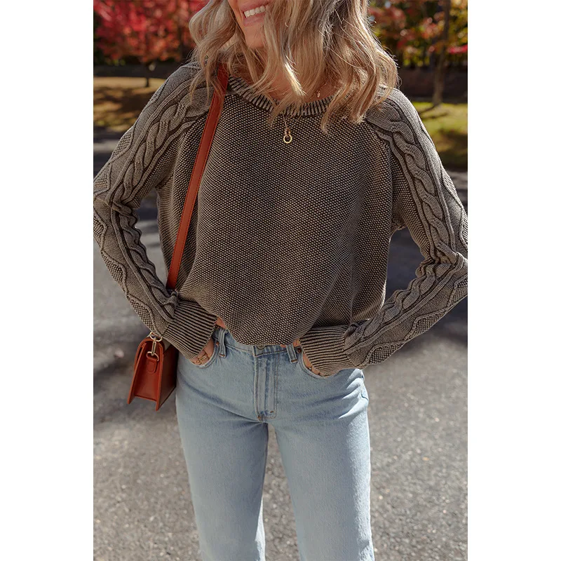 2025 Autumn/Winter New Solid Color Sweater Women's Fashion Versatile Set Head Round Neck Long Sleeve Woolen Top Women
2025 Autumn/Winter New Solid Color Sweater Women's Fashion Versatile Set Head Round Neck Long Sleeve Woolen Top Women