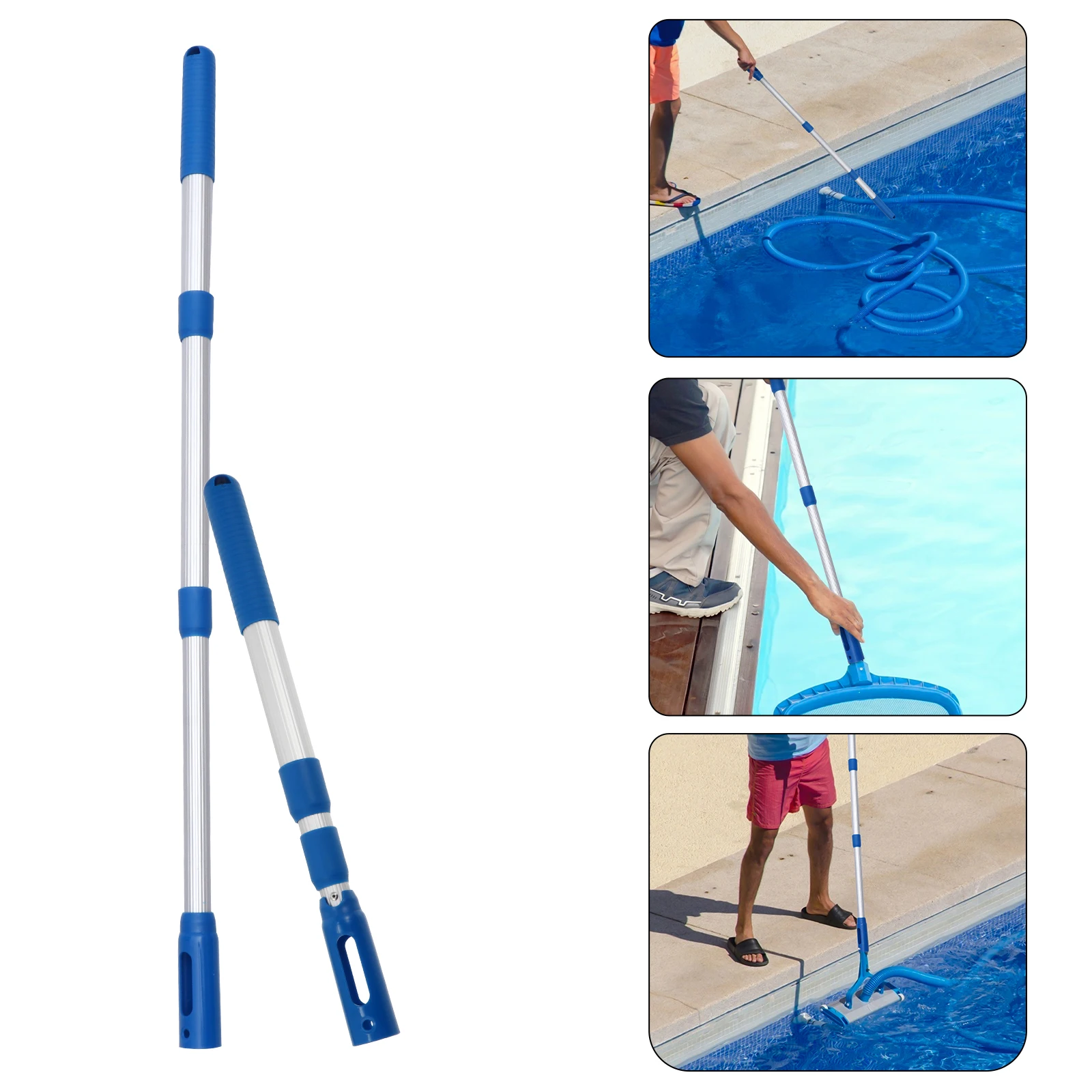 Aluminum Telescopic Life-saving Rod for Pool Cleaning Durable Skimmer Net Pole Adjustable Pond Debris Removal Tool Gardening
Aluminum Telescopic Life-saving Rod for Pool Cleaning Durable Skimmer Net Pole Adjustable Pond Debris Removal Tool Gardening
