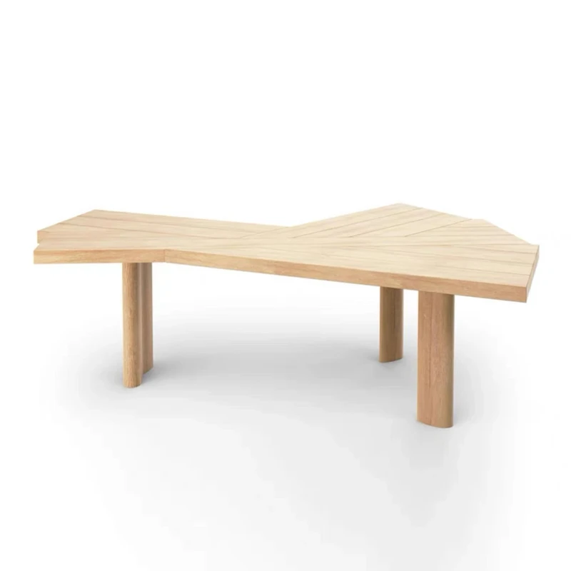 Italian minimalist style antique special-shaped desk modern personalized fan office solid wood table
Italian minimalist style antique special-shaped desk modern personalized fan office solid wood table