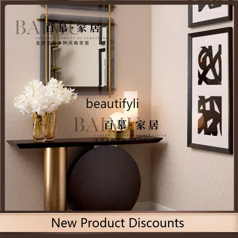 TTT Modern simple solid wood entrance table designer creative living room dining side table hotel homestay club decoration ta
TTT Modern simple solid wood entrance table designer creative living room dining side table hotel homestay club decoration ta