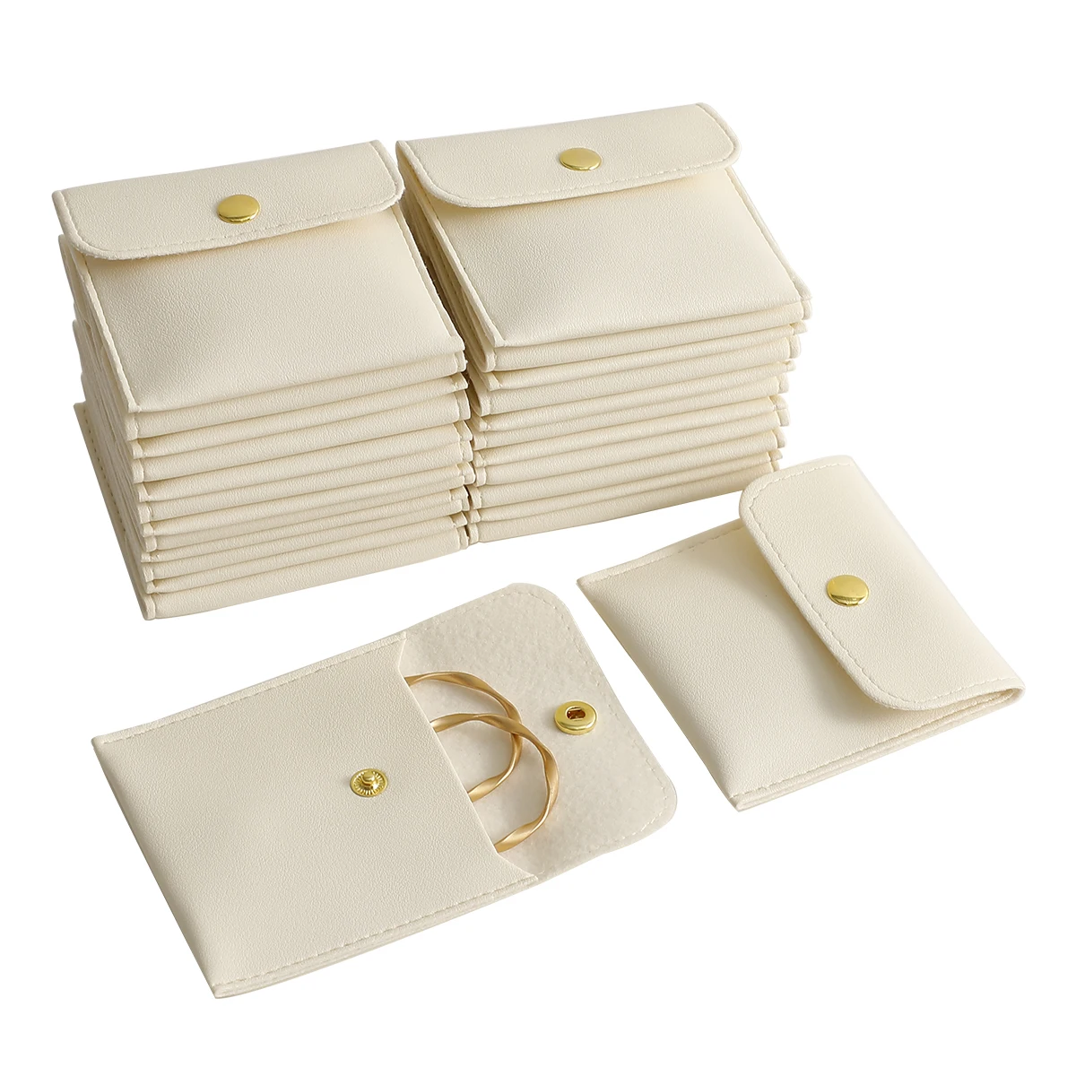 PUPPYSEW 40pcs Faux Leather Jewelry Bags Necklace Ring Gift Bags Button Bags Jewelry Packaging Bags Wedding Party Christmas
PUPPYSEW 40pcs Faux Leather Jewelry Bags Necklace Ring Gift Bags Button Bags Jewelry Packaging Bags Wedding Party Christmas