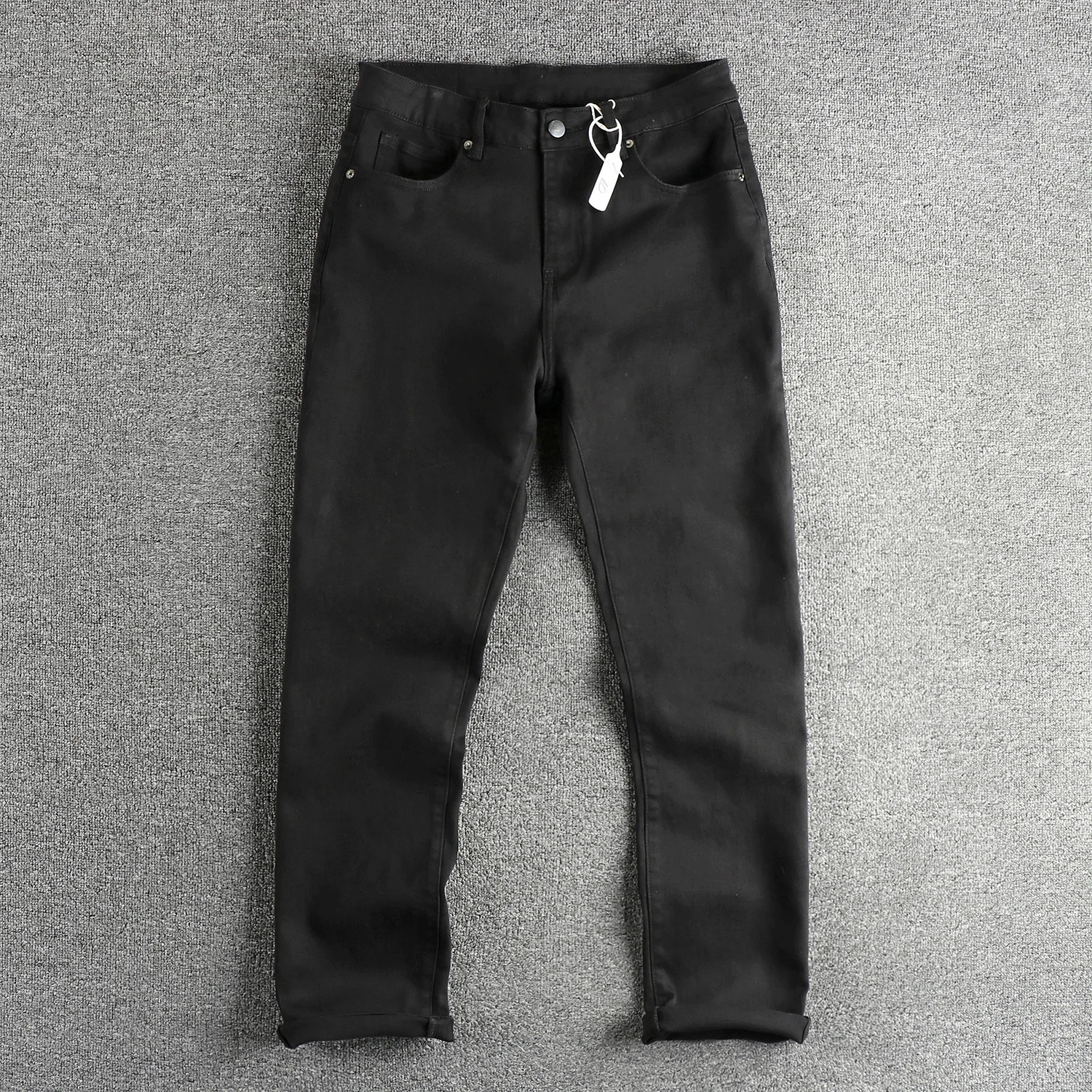 American High Street Retro Black Jeans Men's Fitting Straight Leg Slimming Youth Long Pants mid Waist Classic Blue Denim
American High Street Retro Black Jeans Men's Fitting Straight Leg Slimming Youth Long Pants mid Waist Classic Blue Denim