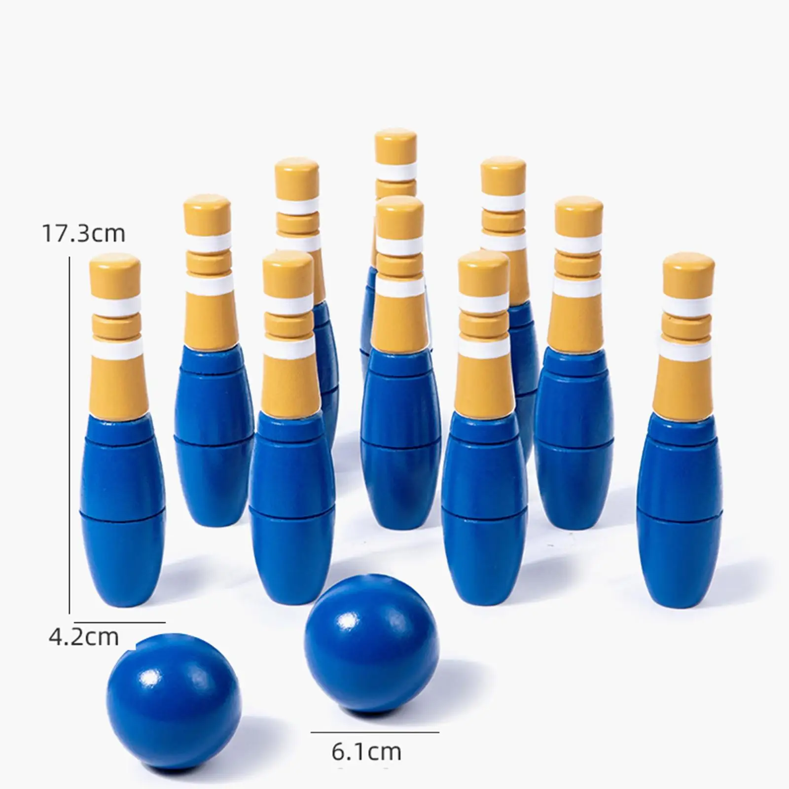 10 Pieces Wood Bowling Set for Children Adult Durable Kids Bowling Toy
10 Pieces Wood Bowling Set for Children Adult Durable Kids Bowling Toy