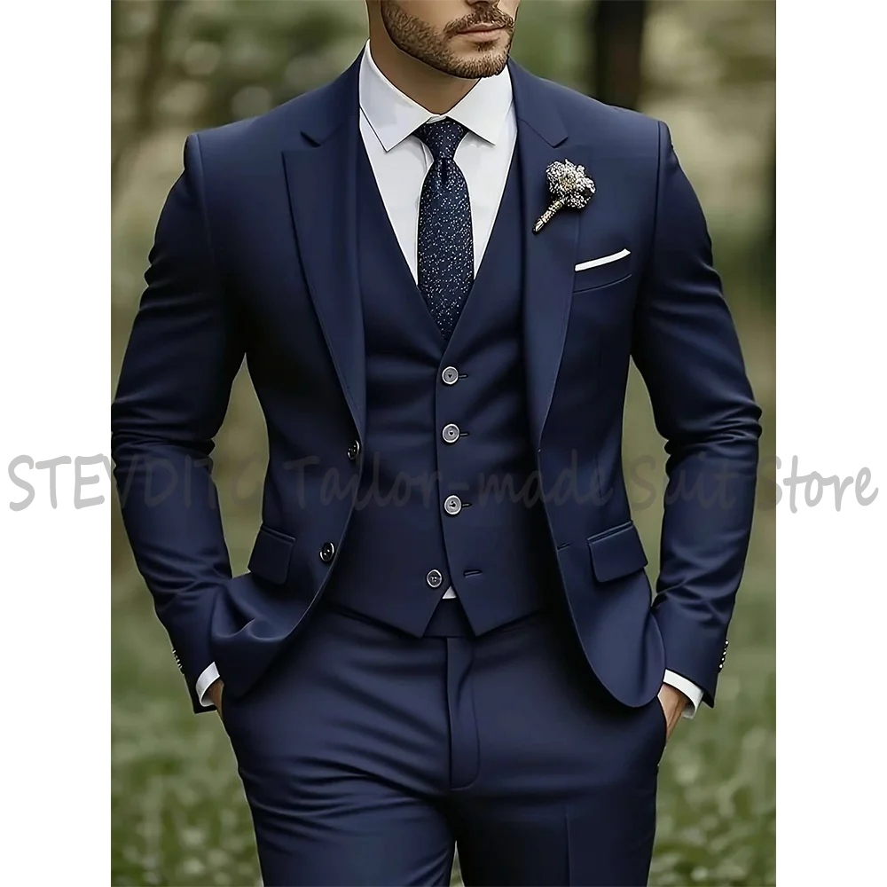 High Quality Business Men‘s Suit Tailored Made Nocth Lapel Slim Fit 3 Piece Formal Occasion Party Wedding Set(Jacket+Vest+Pants)
High Quality Business Men‘s Suit Tailored Made Nocth Lapel Slim Fit 3 Piece Formal Occasion Party Wedding Set(Jacket+Vest+Pants)