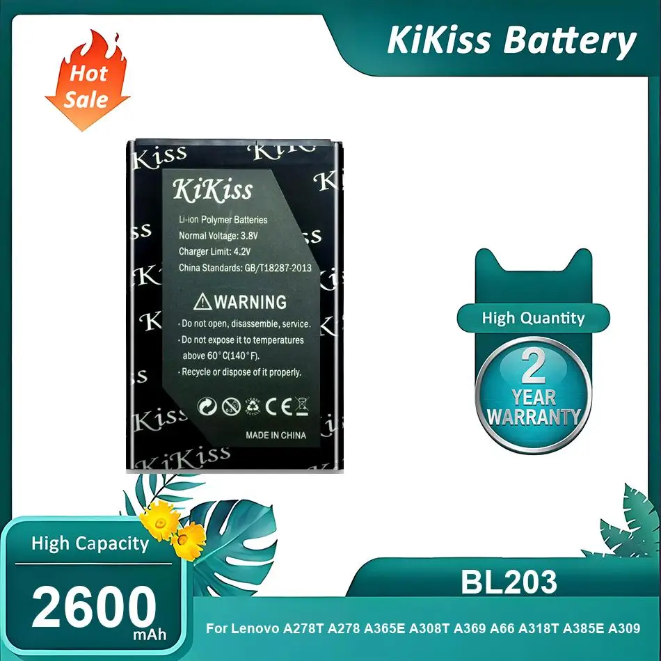 Li-ion Polymer Mobile Phone Battery For Lenovo A278T A278 A365E A308T A369 A66 A318T A385E A309,BL203,2600mAh
Li-ion Polymer Mobile Phone Battery For Lenovo A278T A278 A365E A308T A369 A66 A318T A385E A309,BL203,2600mAh