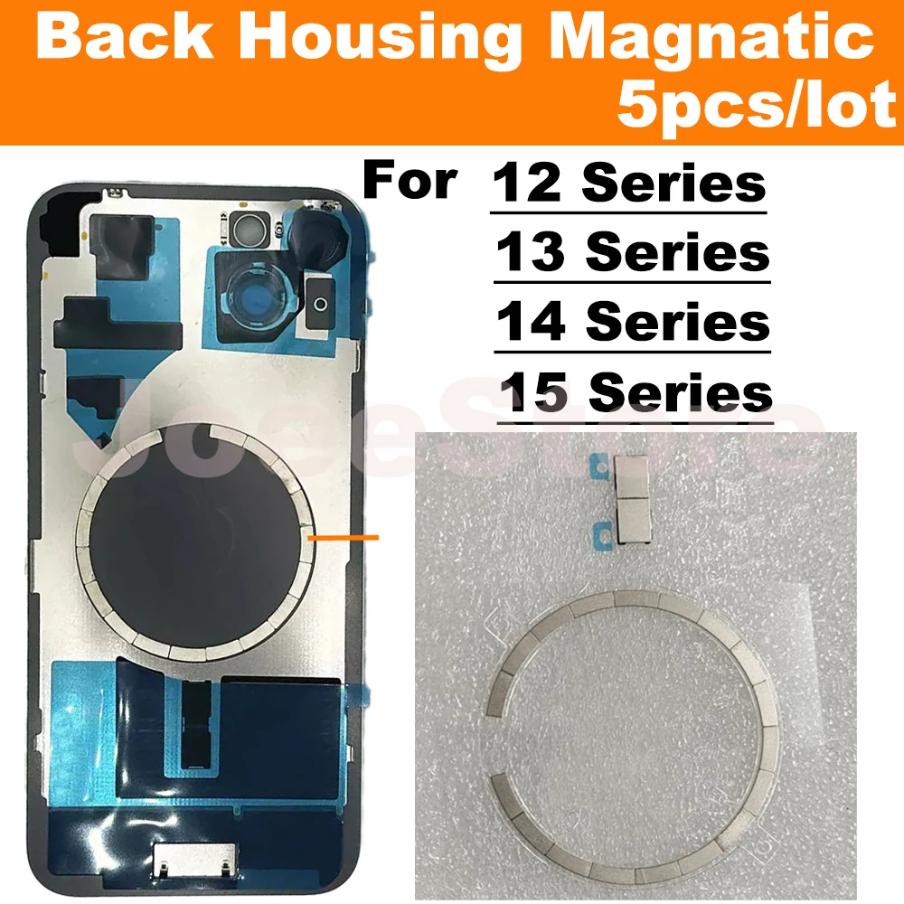 5pcs Magsafe Magnetic Metal Ring For iPhone 12 13 14 15 16 Pro Max Mini Plus Back Housing Glass Wireless Charging Magnet Repair
5pcs Magsafe Magnetic Metal Ring For iPhone 12 13 14 15 16 Pro Max Mini Plus Back Housing Glass Wireless Charging Magnet Repair