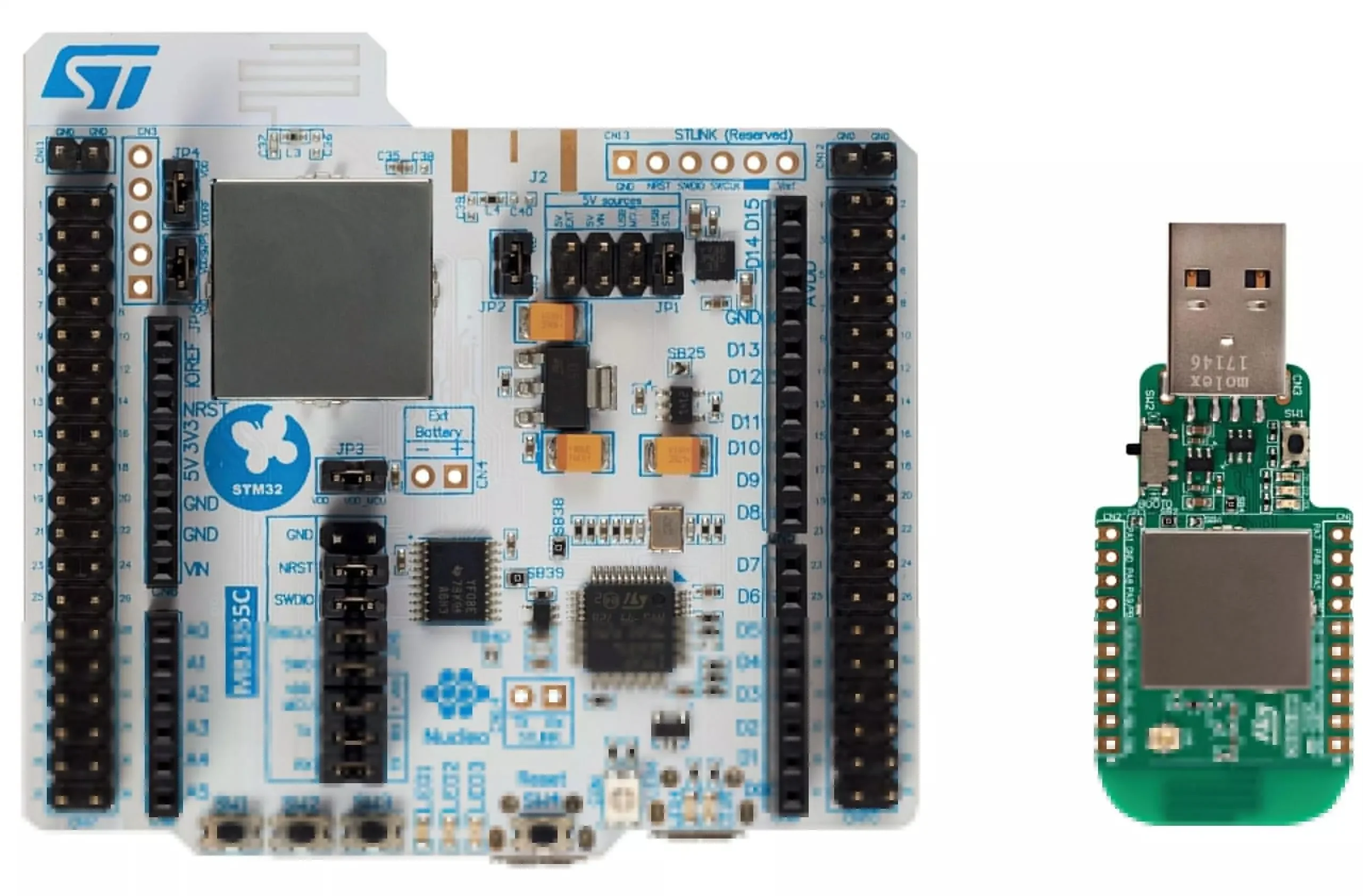 Плата разработки P-NUCLEO-WB55 STM 32wb55 Bluetooth 5 802.15.4 Многопротокольная беспроводная связь
Плата разработки P-NUCLEO-WB55 STM 32wb55 Bluetooth 5 802.15.4 Многопротокольная беспроводная связь