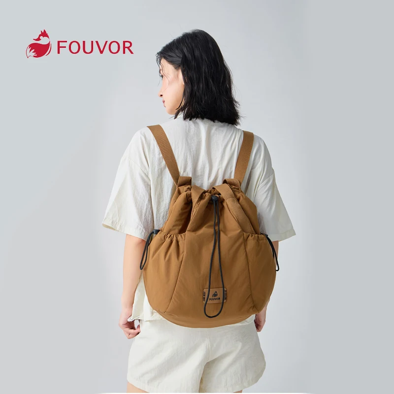 Fouvor Large Shoulder Bag Multi-compartment Drawstring Snap Button Backpack Durable Convenient Woman's Multi-purpose Bag 3072-02
Fouvor Large Shoulder Bag Multi-compartment Drawstring Snap Button Backpack Durable Convenient Woman's Multi-purpose Bag 3072-02