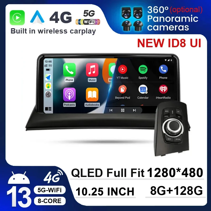 Автомобильный мультимедийный плеер Apple Carplay, экран 10,25 дюйма, Android 12, Bluetooth-колонка, GPS-навигация, радио, для Bmw X3 E83
Автомобильный мультимедийный плеер Apple Carplay, экран 10,25 дюйма, Android 12, Bluetooth-колонка, GPS-навигация, радио, для Bmw X3 E83