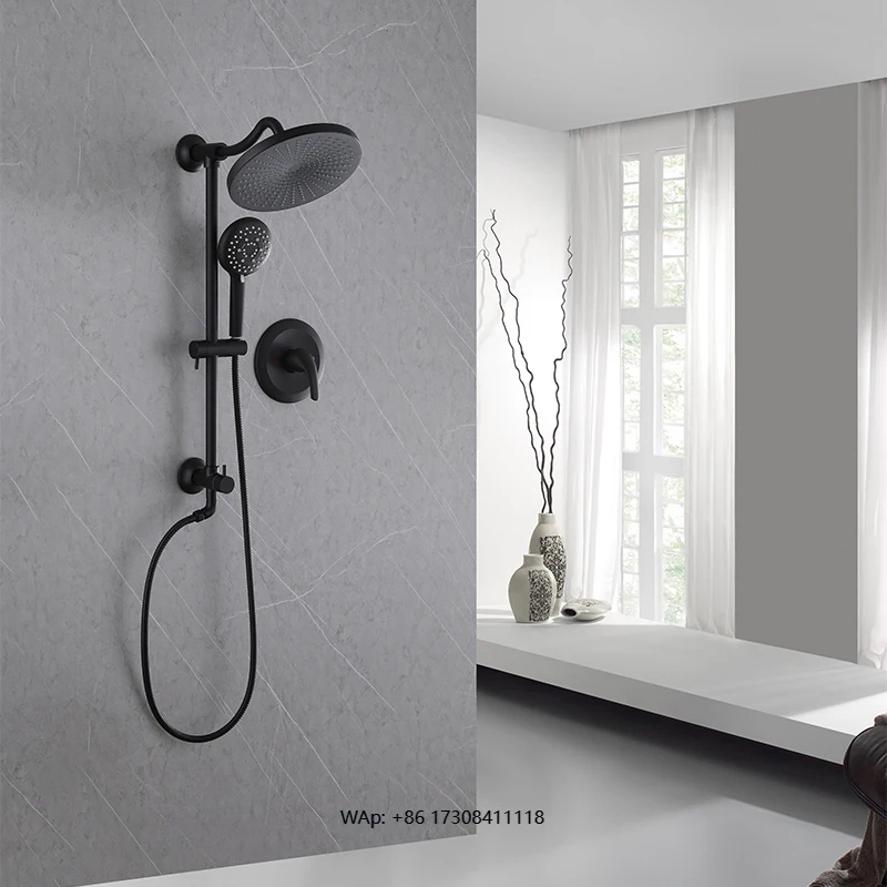 Американский душевой набор для ванной комнаты, серия Simple Black, ручной душ, многофункциональный излив для воды
Американский душевой набор для ванной комнаты, серия Simple Black, ручной душ, многофункциональный излив для воды