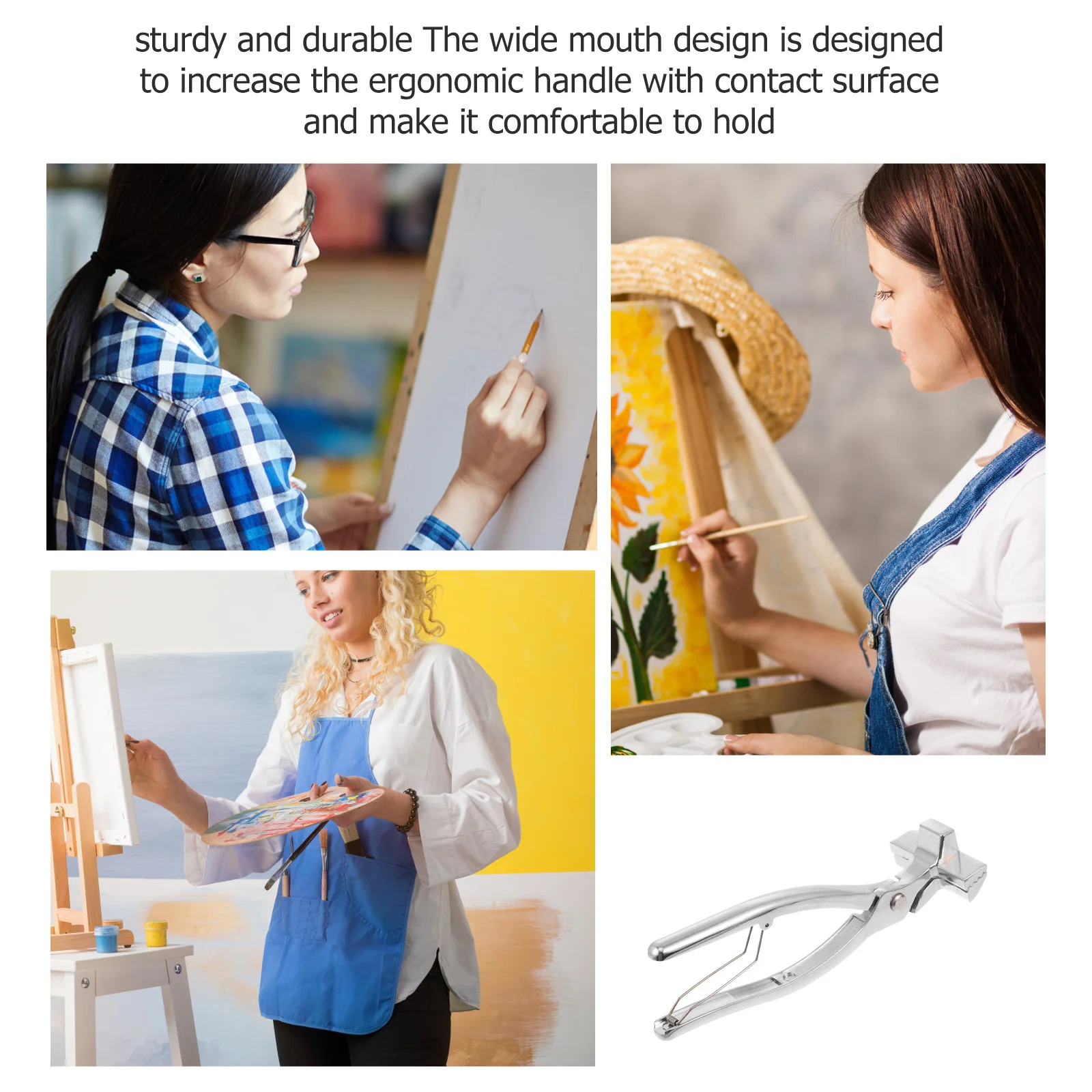 1pc Oil Canvas Pliers Painting Stretching Cloth Stretcher Tool Wide Mouth Manual Tension Plier Hand Tool Art Supplies Stainless 
1pc Oil Canvas Pliers Painting Stretching Cloth Stretcher Tool Wide Mouth Manual Tension Plier Hand Tool Art Supplies Stainless