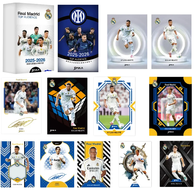 DAKA 2024-25 Season TOP AUDIENCE Series Star Player Cards Real Madrid CF FC Barcelona Autographed Collectible Cards Sealed Box
DAKA 2024-25 Season TOP AUDIENCE Series Star Player Cards Real Madrid CF FC Barcelona Autographed Collectible Cards Sealed Box