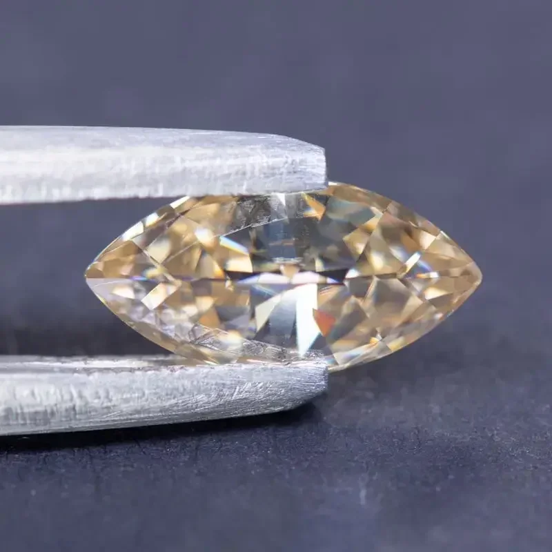 NEW Moissanite Stone Marquise Shape Tea Yellow Natural Color Charms DIY Ring Necklace Earrings Materials with Certificate
NEW Moissanite Stone Marquise Shape Tea Yellow Natural Color Charms DIY Ring Necklace Earrings Materials with Certificate