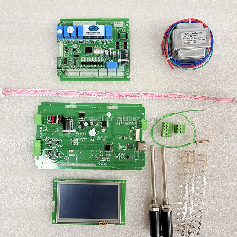 KH27043E Industrial Dryer Controller Coin Operated Touch Screen Control Board for Commercial Laundry Equipment
KH27043E Industrial Dryer Controller Coin Operated Touch Screen Control Board for Commercial Laundry Equipment