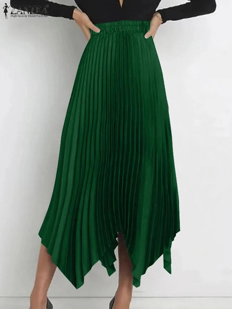 ZANZEA Fashion Streetwear Midi Skirts High Waist Elegant Woman Satin Faldas Mujer Plisse Asymmetrical Hem Pleated Jupes Femme
ZANZEA Fashion Streetwear Midi Skirts High Waist Elegant Woman Satin Faldas Mujer Plisse Asymmetrical Hem Pleated Jupes Femme