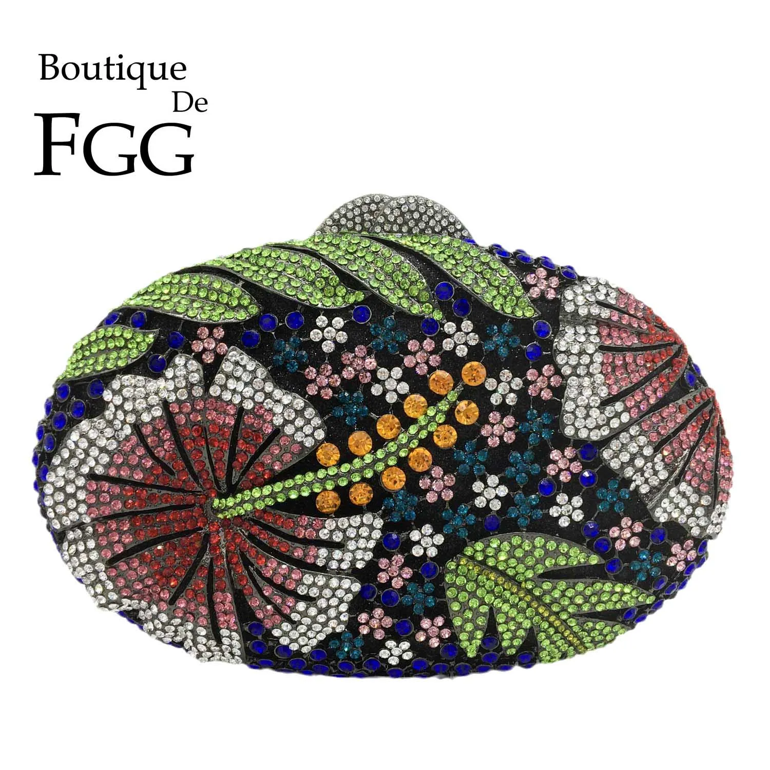 Boutique De FGG Multicolored Women Flower Clutch Evening Bags Wedding Party Dinner Bridal Rhinestone Handbags Diamond Minaudiere
Boutique De FGG Multicolored Women Flower Clutch Evening Bags Wedding Party Dinner Bridal Rhinestone Handbags Diamond Minaudiere