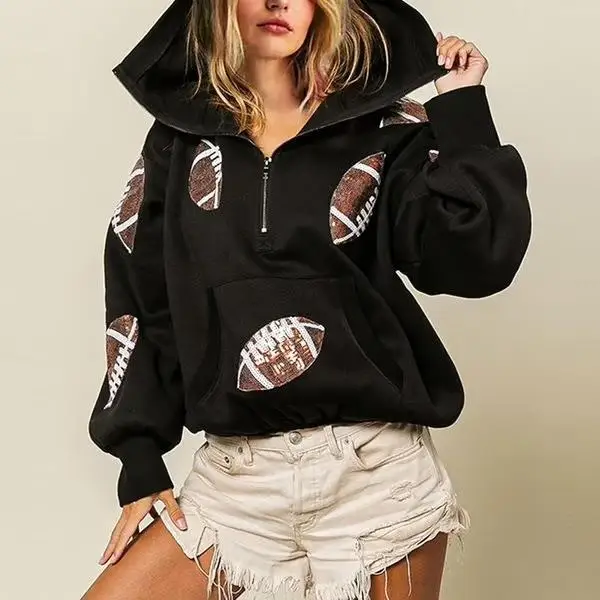 Women's Hooded Sweatshirt with Zipper Basket Splicing Design Thickened Winter Casual Comfortable Fit All Seasons Garment
Women's Hooded Sweatshirt with Zipper Basket Splicing Design Thickened Winter Casual Comfortable Fit All Seasons Garment