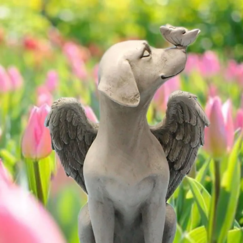 Resin Butterfly Angel Dog Sculpture Home Cute Pet Dog Memorial Statue for Outdoor Yard Spring Decor Garden Art Decoration
Resin Butterfly Angel Dog Sculpture Home Cute Pet Dog Memorial Statue for Outdoor Yard Spring Decor Garden Art Decoration
