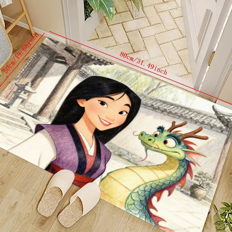 1PC Disney Princess Mulan & Mushu Cartoon Anime Character Floor Mat for Living Room Bedroom Kids Room Entryway, Non-Slip Soft Wa
1PC Disney Princess Mulan & Mushu Cartoon Anime Character Floor Mat for Living Room Bedroom Kids Room Entryway, Non-Slip Soft Wa