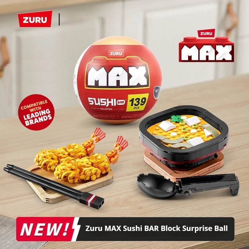 Zuru Max Surprise Ball Sushi Building Blocks Collectible Japanese Cuisine Ornament Toy Blind Box Compatible With Leading Brands
Zuru Max Surprise Ball Sushi Building Blocks Collectible Japanese Cuisine Ornament Toy Blind Box Compatible With Leading Brands