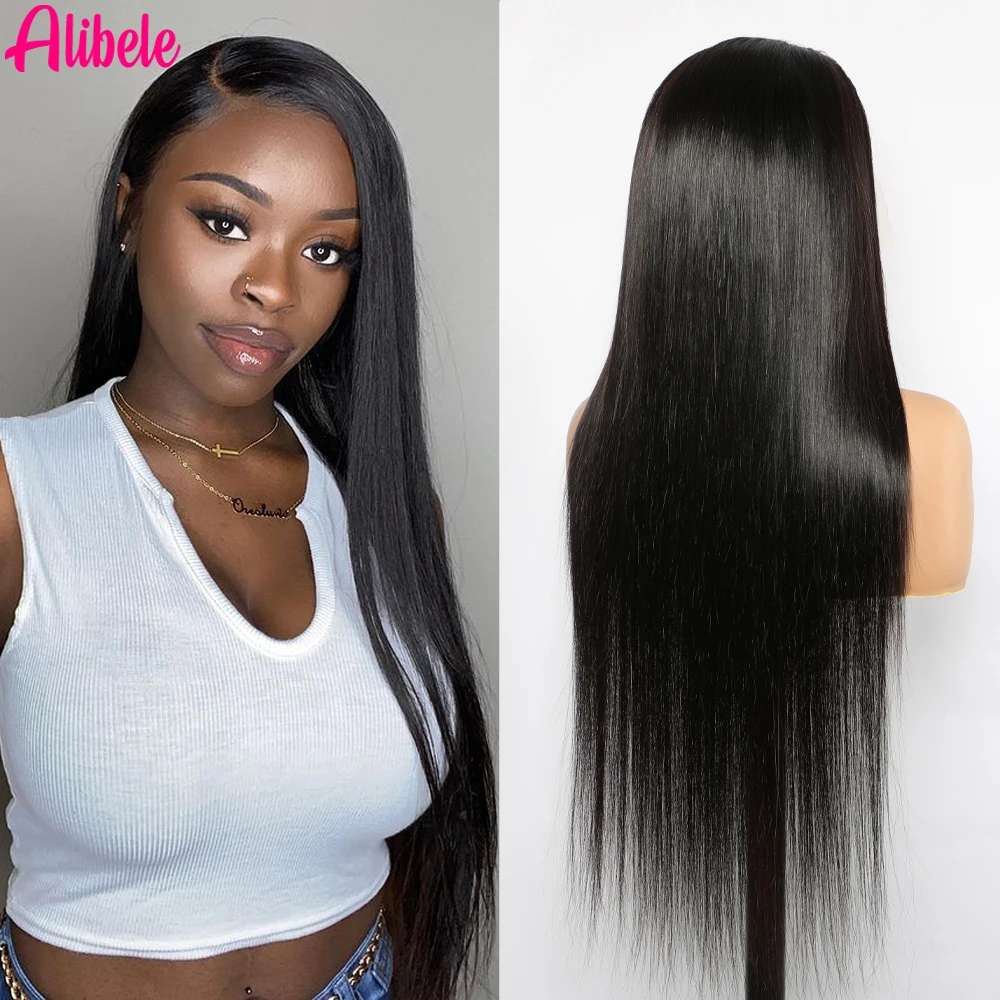 ALIBELE Human Hair Wigs Factory Direct Sales Straight Transparent Lace Frontal Wig Pre Plucked Natural Black 12A Virgin Hair
ALIBELE Human Hair Wigs Factory Direct Sales Straight Transparent Lace Frontal Wig Pre Plucked Natural Black 12A Virgin Hair