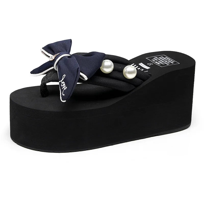 8cm Fashion Platform Women's Sandals Luxury Bow Woman's Shoes Thick Sole Non-slip Beach Cool Women's Slippers Sandalias De Mujer
8cm Fashion Platform Women's Sandals Luxury Bow Woman's Shoes Thick Sole Non-slip Beach Cool Women's Slippers Sandalias De Mujer