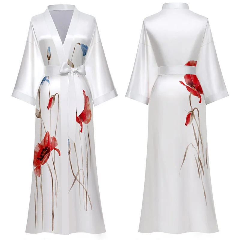New Arrival Long Robe Female Spring Autumn Casual Home Dress Loose V-Neck Kimono Bathrobe Full Sleeve Nightwear Lounge Sleepwear
New Arrival Long Robe Female Spring Autumn Casual Home Dress Loose V-Neck Kimono Bathrobe Full Sleeve Nightwear Lounge Sleepwear