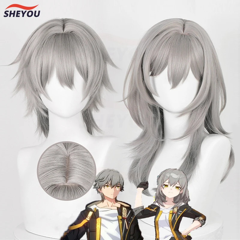 Two Types Trailblazer Cosplay Wig Game Honkai Star Rail Gray Gradient Heat Resistant Hair Halloween Party Wigs + Wig Cap
Two Types Trailblazer Cosplay Wig Game Honkai Star Rail Gray Gradient Heat Resistant Hair Halloween Party Wigs + Wig Cap