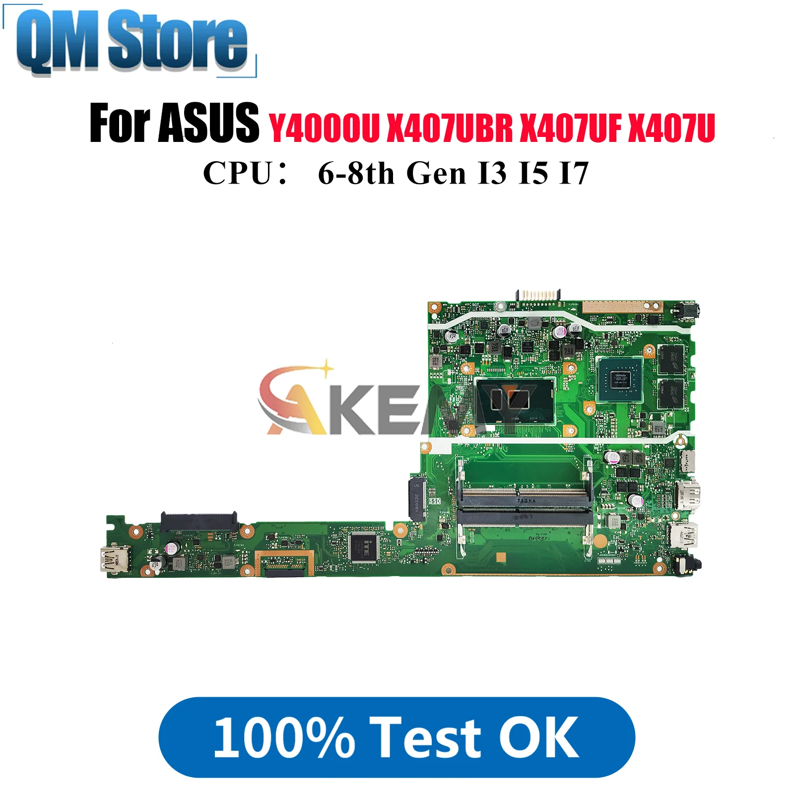 X407UB Laptop Motherboard For ASUS VivoBook X407UV X407UF X407UBR X407UAR Y4000U X407UB A407U X407U F407U Mainboard I3 I5 I7 CPU
X407UB Laptop Motherboard For ASUS VivoBook X407UV X407UF X407UBR X407UAR Y4000U X407UB A407U X407U F407U Mainboard I3 I5 I7 CPU