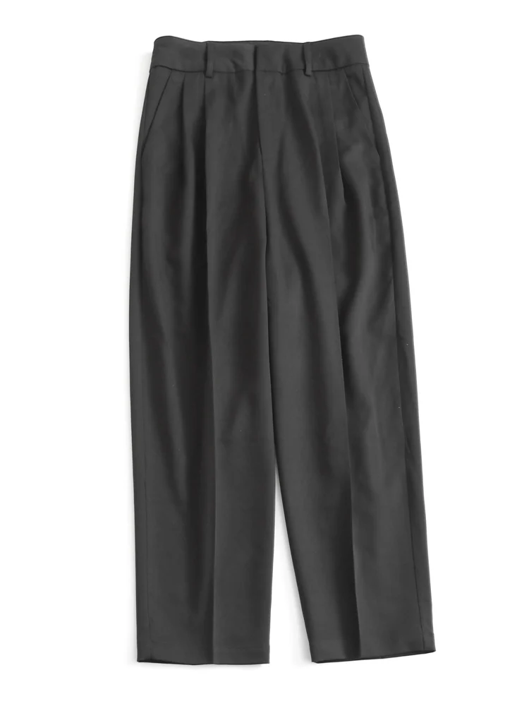 High Waist Drapey Straight Leg Pants Grey Harlan Casual Cigarette Pants Women's Spring New Style Commute Style Thin Polyester
High Waist Drapey Straight Leg Pants Grey Harlan Casual Cigarette Pants Women's Spring New Style Commute Style Thin Polyester