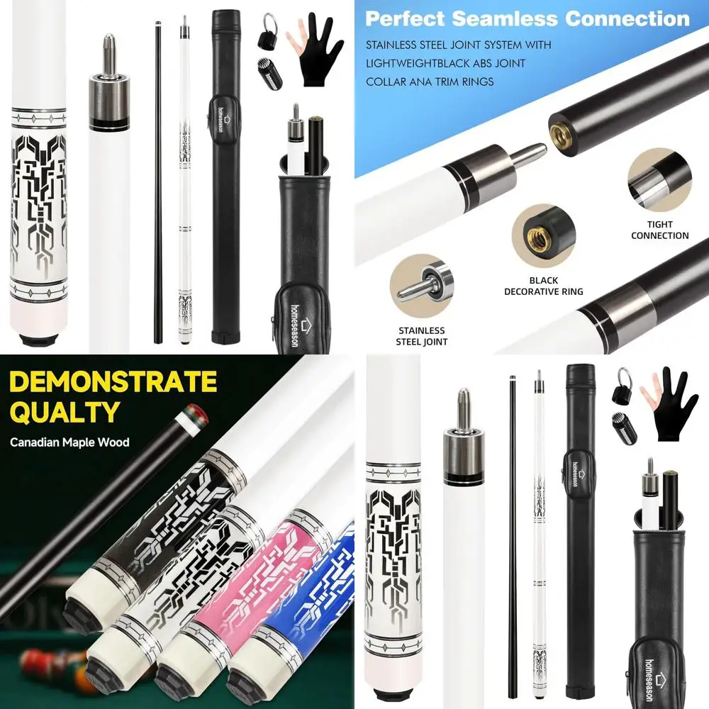 Профессиональный бильярдный кий из стекловолокна 58 дюймов с 4-слойным наконечником 12,7 мм и ультрагладкими соединительными штифтами
Профессиональный бильярдный кий из стекловолокна 58 дюймов с 4-слойным наконечником 12,7 мм и ультрагладкими соединительными штифтами