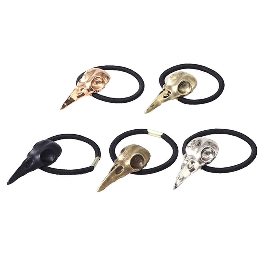 5 Pcs Skull Hair Tie Cosplay Accessory Goth Accessories Halloween Day of The Dead Rope for Gothic Zinc Alloy Rubber Band Ties
5 Pcs Skull Hair Tie Cosplay Accessory Goth Accessories Halloween Day of The Dead Rope for Gothic Zinc Alloy Rubber Band Ties