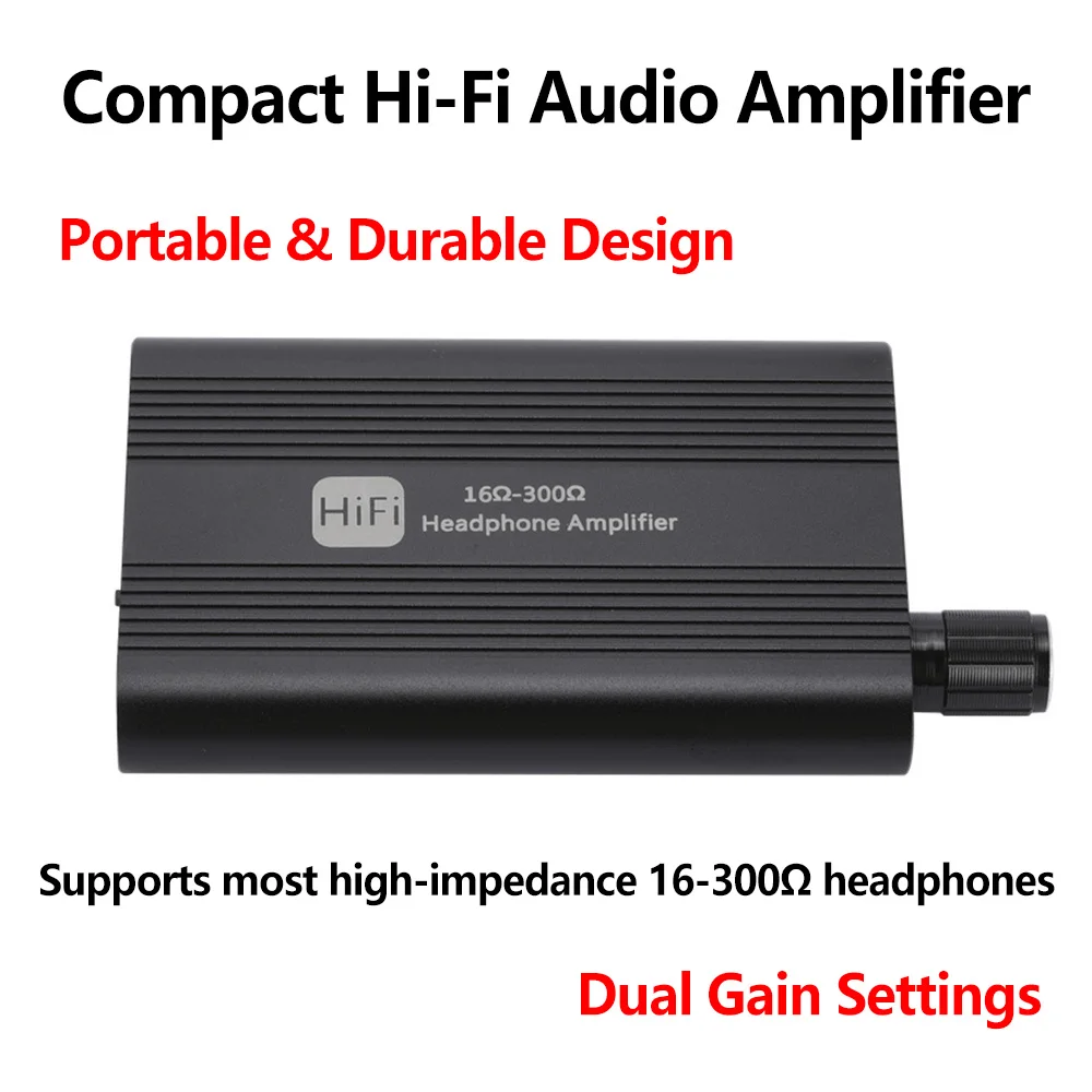 Audiophile-Grade Portable Headphone Amp - 3.5mm Jack, Noise-Cancelling, Long Battery Life
Audiophile-Grade Portable Headphone Amp - 3.5mm Jack, Noise-Cancelling, Long Battery Life